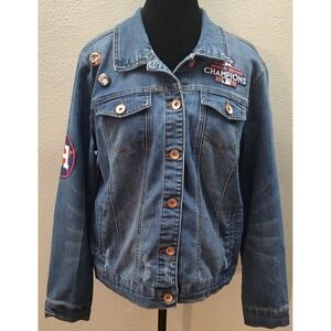 Houston Astros Adult XL Denim Jacket Baseball Jean Jacket MLB  Original B18
